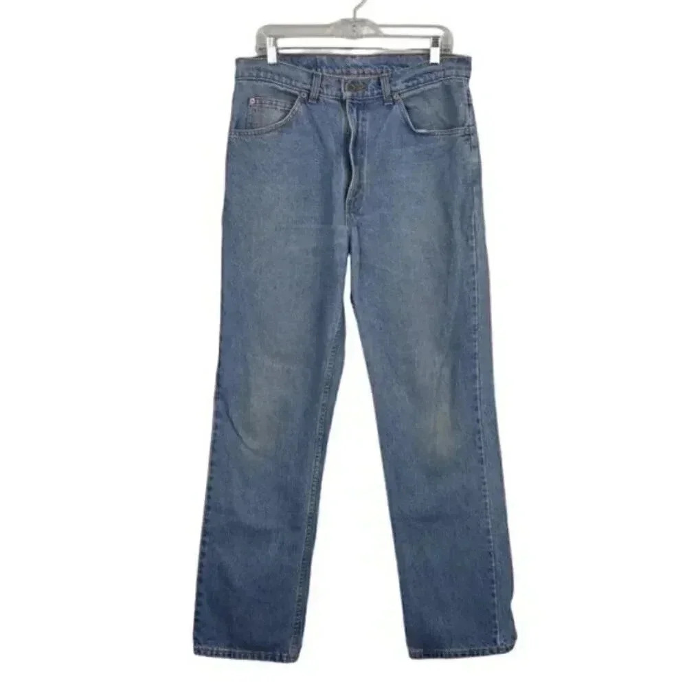 Vintage Levi's Orange  Tab 619 Medium Wash Straight Leg Size 34x32